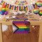 Pride Decorations - Rainbow Table Runner | Pride Accessories for Gay Pride Month - LGBT Pride Party Favors Supplies Decor for Outdoor Outside Rainbow Birthday Party Gifts